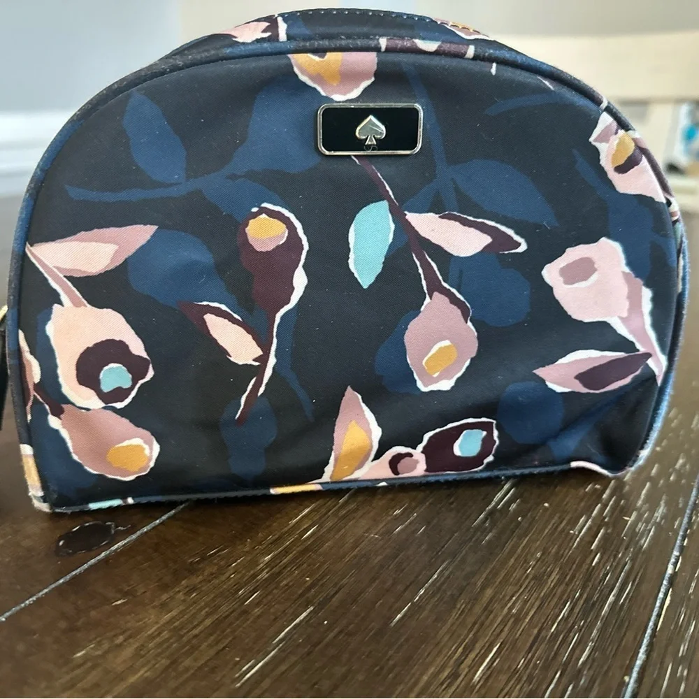 Kate Spade Dawn Paper Rose medium dome cosmetics bag